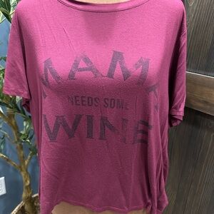 Women's Burgundy Graphic Tee